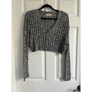 Urban Outfitters Cropped Grey Cardigan